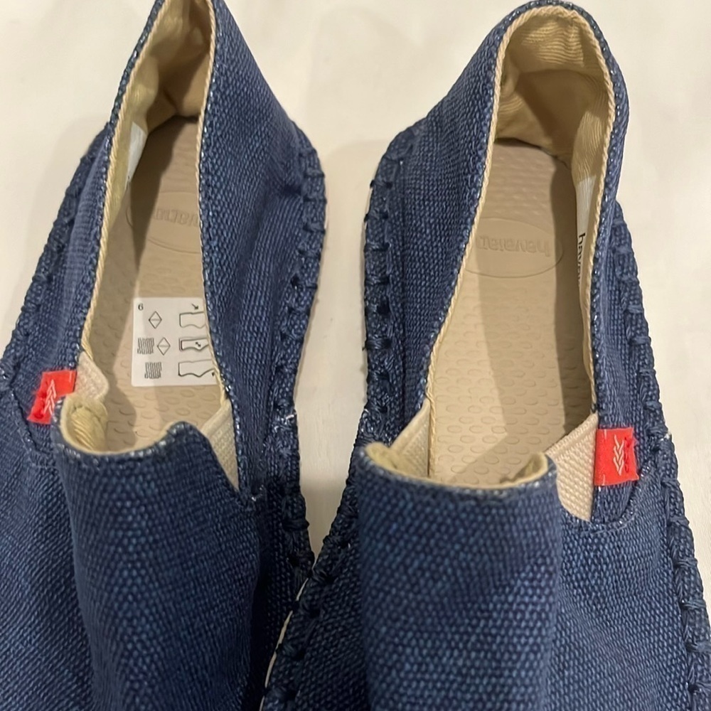 Blue, Jean HAVARIANAS flat kid shoe - Picture 6 of 6